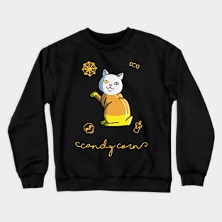 Candycorn Cat Crewneck Sweatshirt
